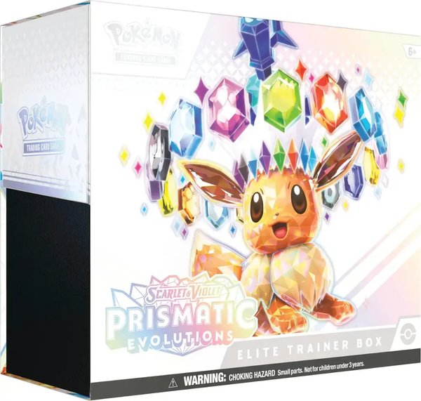 POKEMON - PRISMATIC EVOLUTION - ELITE TRAINER BOX (JANUARY 17, 2025) ** LIMIT 2 OF ANYTHING PRISMATIC EVOLUTIONS PER PERSON **