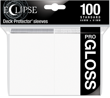 ULTRA PRO - SLEEVE - ECLIPSE DECK PROTECTOR GLOSS (ARCTIC WHITE) 100CT