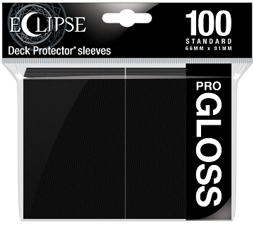 ULTRA PRO - SLEEVE - ECLIPSE DECK PROTECTOR GLOSS (JET BLACK) 100CT