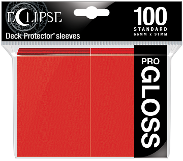 ULTRA PRO - SLEEVE - ECLIPSE DECK PROTECTOR GLOSS (APPLE RED) 100CT