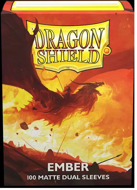 DRAGON SHIELD - SLEEVE - DUAL MATTE EMBER (100 COUNT)