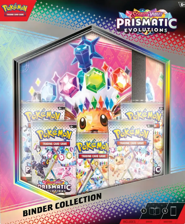 POKEMON - PRISMATIC EVOLUTIONS - BINDER COLLECTION (JANUARY 17, 2025) ** LIMIT 2 OF ANYTHING PRISMATIC EVOLUTIONS PER PERSON **